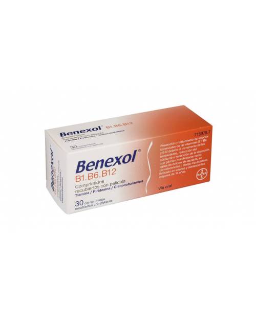 BENEXOL B1-B6-B12 COMPRIMIDOS RECUBIERTOS CON PELICULA