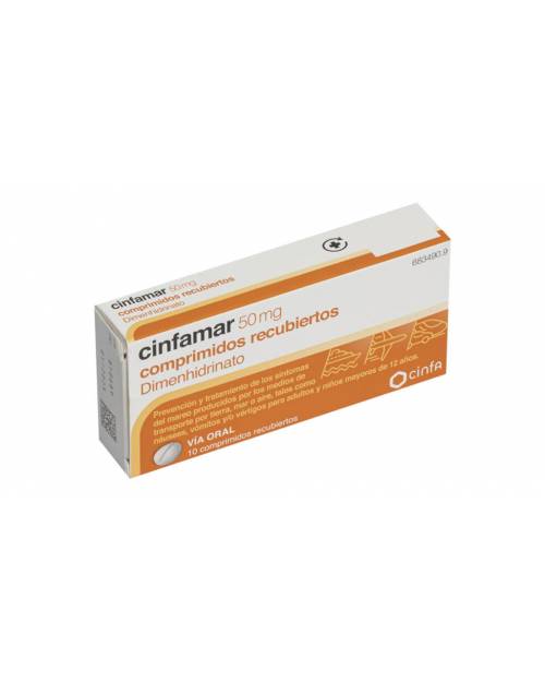 CINFAMAR 50 mg COMPRIMIDOS RECUBIERTOS