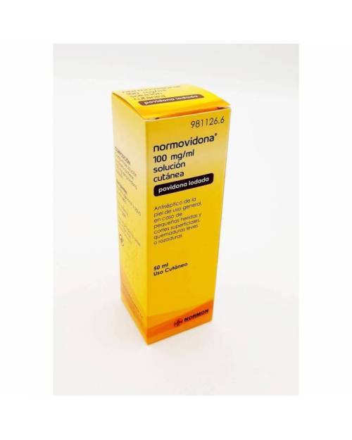 NORMOVIDONA 100 MG/ML SOLUCIÓN CUTÁNEA