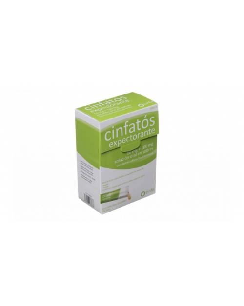 CINFATOS EXPECTORANTE 10 mg + 100 mg solución oral en sobres