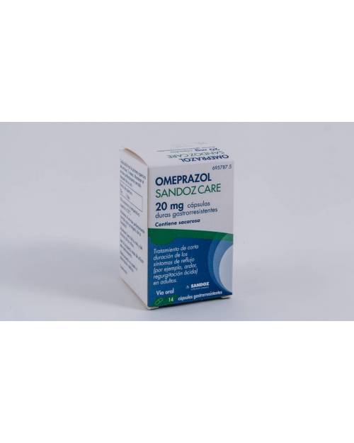 OMEPRAZOL SANDOZ CARE 20 MG CAPSULAS DURAS GASTRORRESISTENTES