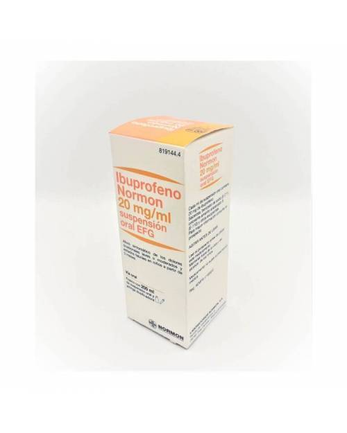 IBUPROFENO NORMON 20 mg/ml SUSPENSION ORAL EFG