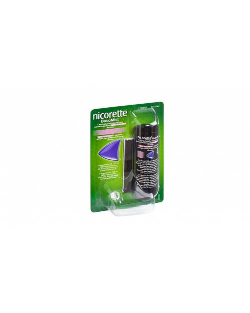 NICORETTE BUCOMIST 1 MG/PULSACION SOLUCION PARA PULVERIZACION BUCAL SABOR FRUTA MENTA