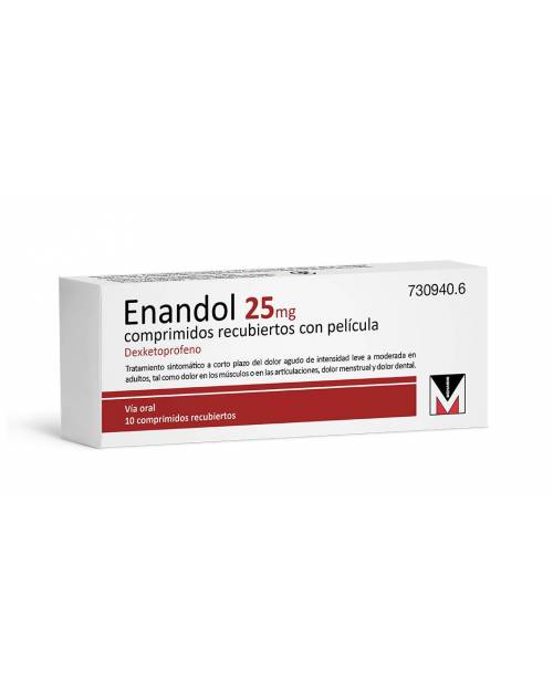 ENANDOL 25 mg COMPRIMIDOS RECUBIERTOS CON PELICULA