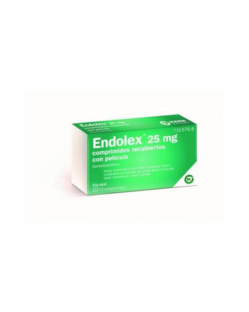 ENDOLEX 25 MG COMPRIMIDOS RECUBIERTOS CON PELICULA