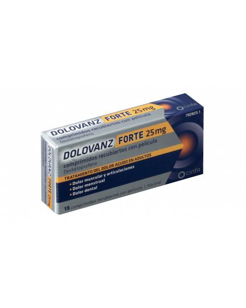 DOLOVANZ FORTE 25 MG COMPRIMIDOS RECUBIERTOS CON PELICULA