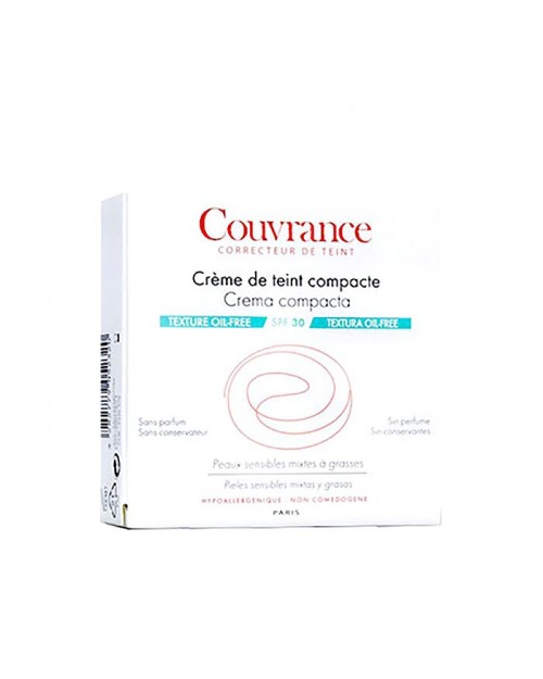 Avène Couvrance crema compacta oil free color porcelana 9,5g